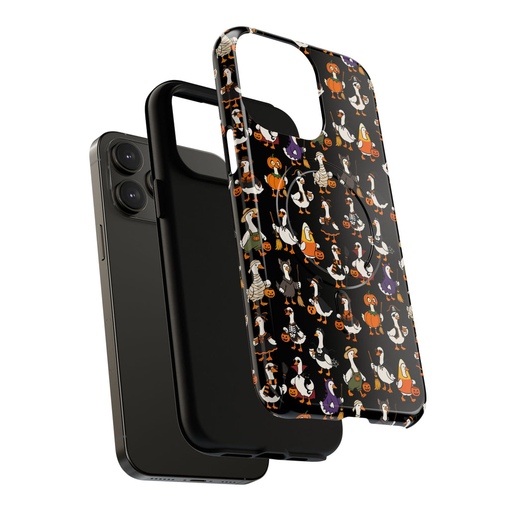 Cute Halloween Ducks phone case Black | Tough Magnetic Case