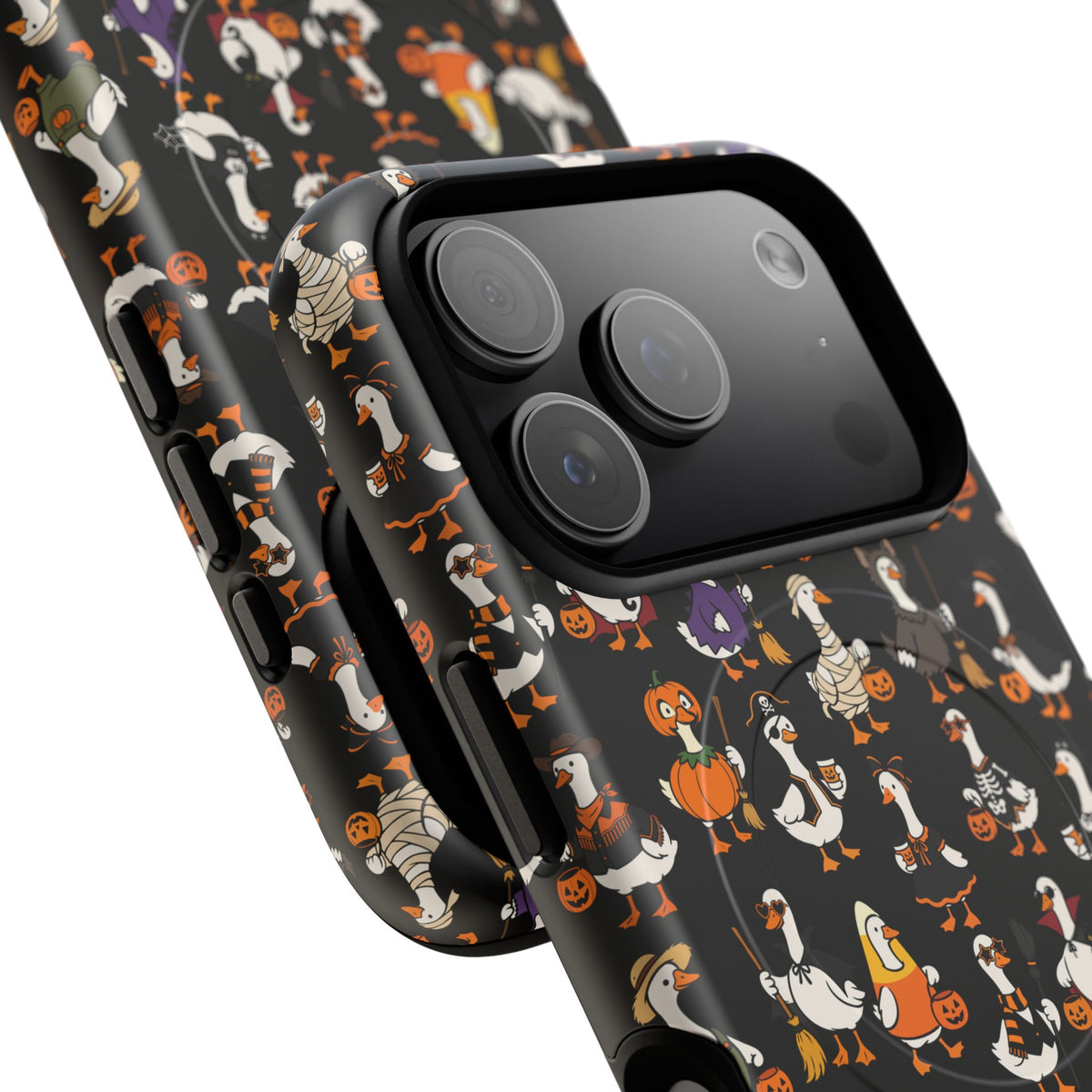 Cute Halloween Ducks phone case Black | Tough Magnetic Case
