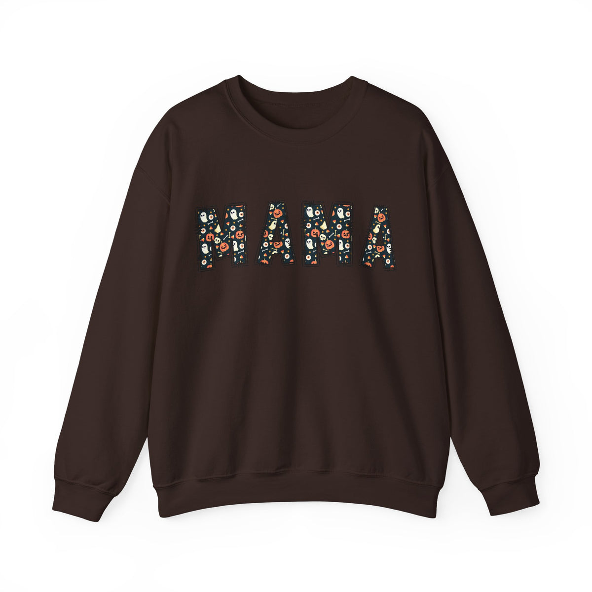 Halloween MAMA sweatshirt | Pumpkin ghost skull lettering crewneck