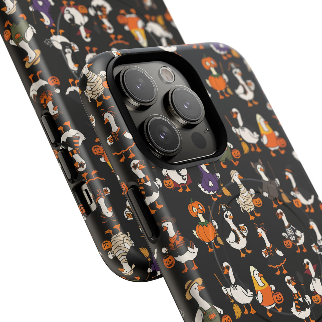 Cute Halloween Ducks phone case Black | Tough Magnetic Case