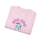 Boo Boo Crew Tee — Cute Nurse RN PRN DR Ghost Nursing Pharmacy Phelbotomy Halloween T‑Shirt