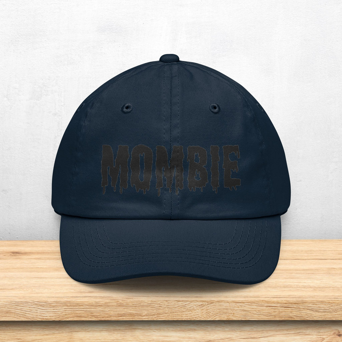 Mombie dripping horror font Dad Hat | Halloween mom cap